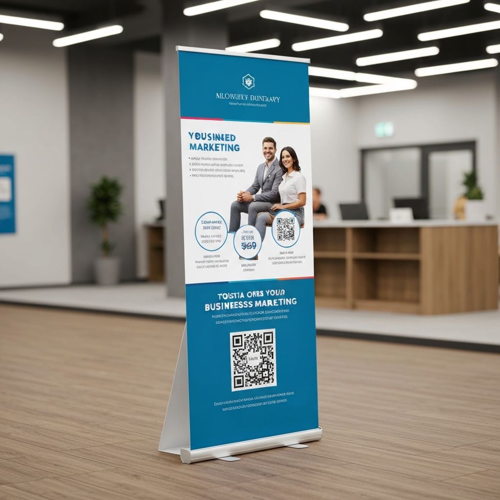 Standee with Branding/QR Code